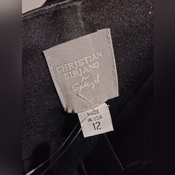 NWT Christian Siriano black mini dress - Picture 8 of 10